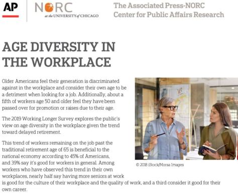 Age Diversity In The Workplace