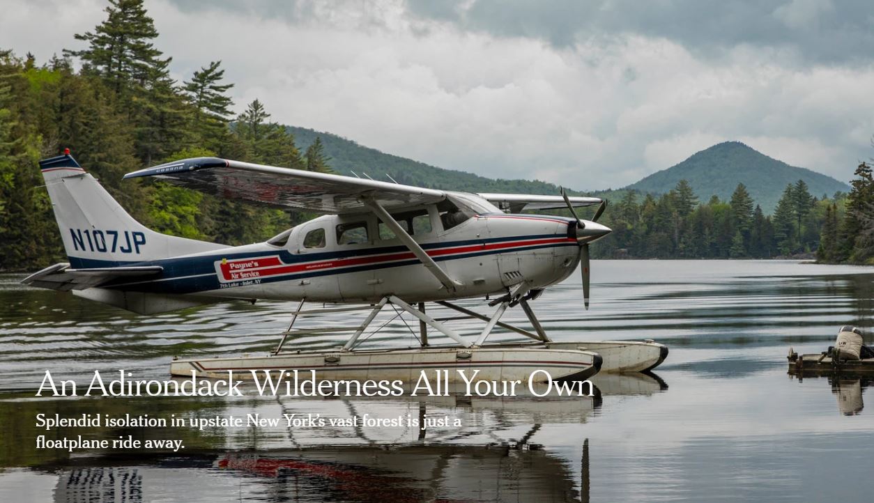 An Adirondack Wilderness All Your Own New York Times July 2019