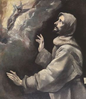 Saint Francis Receiving the Stigmata (c. 1585), El Greco.