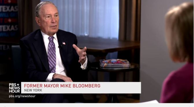 Political Interview: Mike Bloomberg Discusses His 2020 Campaign (PBS)