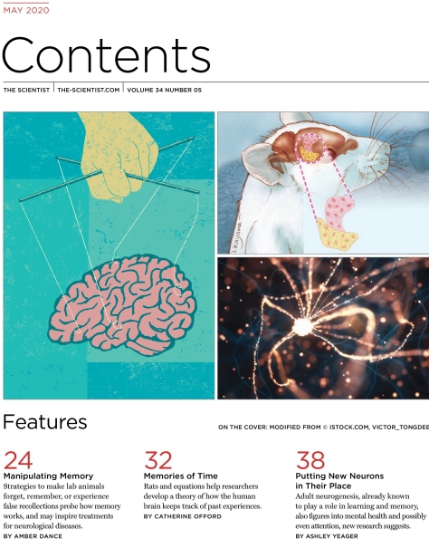 TheScientist May 2020-Table of Contents