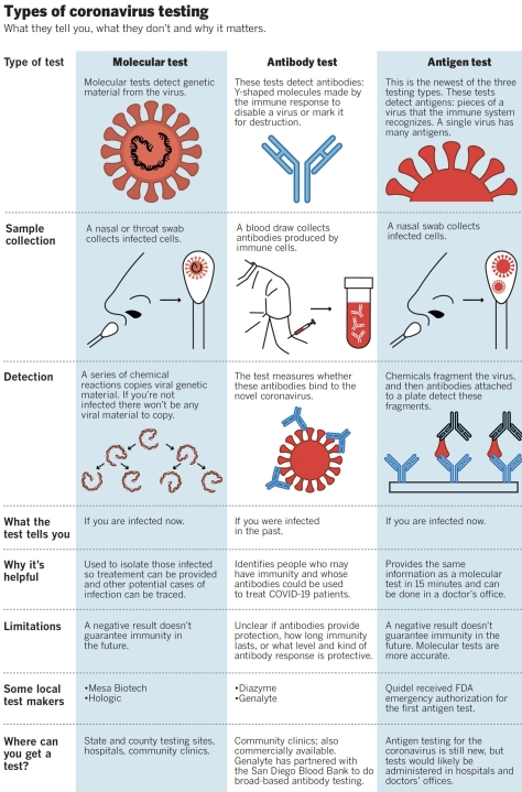 Types of Coronavirus Testing - Jonathan Wosen PhD May 17 2020