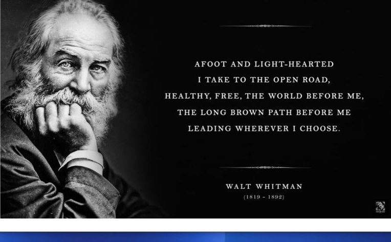 song of the open road walt whitman poem