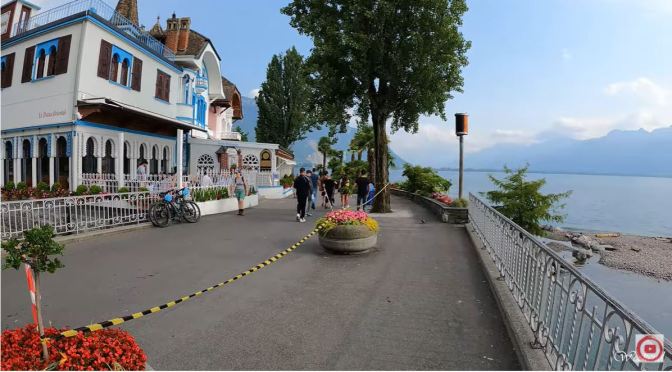 Walks: Montreux – Lake Geneva, Switzerland (4K)
