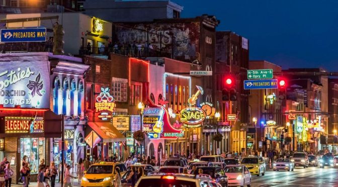Street Views: Broadway In Nashville, Tennessee